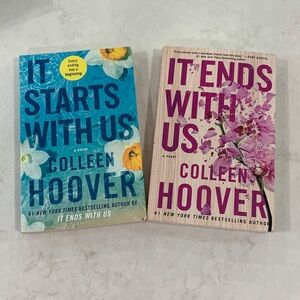 Colleen Hoover Book Set.. It Ends with Us. It Begins with Us Decorative Book Set